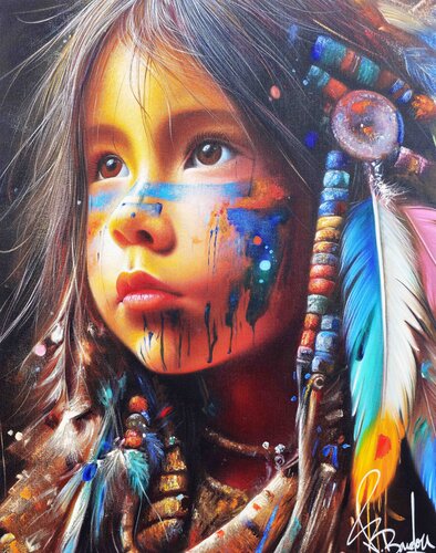 Indien D'Amérique by Vincent Bardou, Painting for Sale on Select