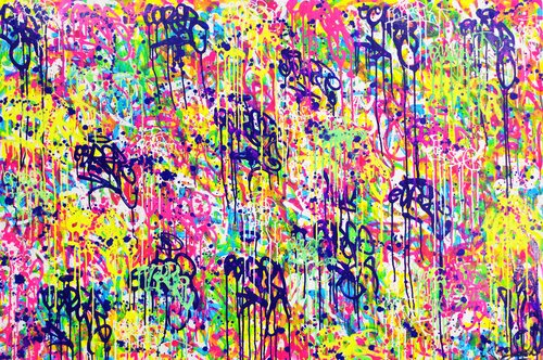 Street Art Abstract by Vincent Bardou, Painting for Sale on Select