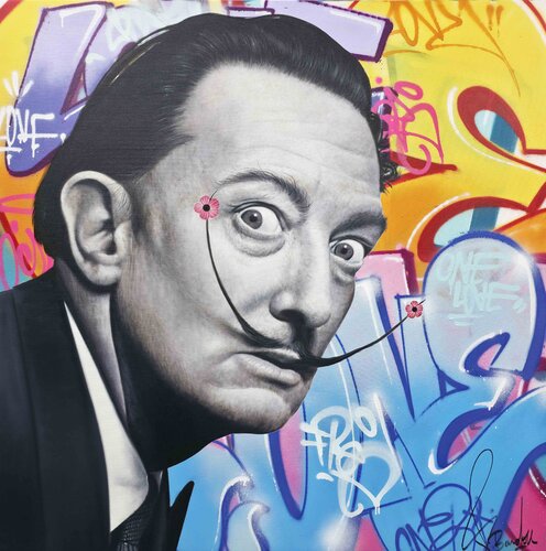 Dali Pop Graffiti by Vincent Bardou, Painting for Sale on Select
