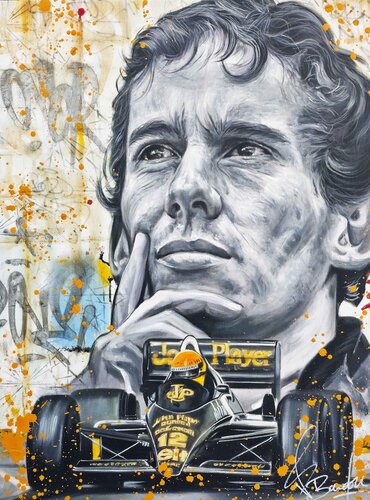 AYRTON SENNA by Vincent Bardou, Painting for Sale on Select