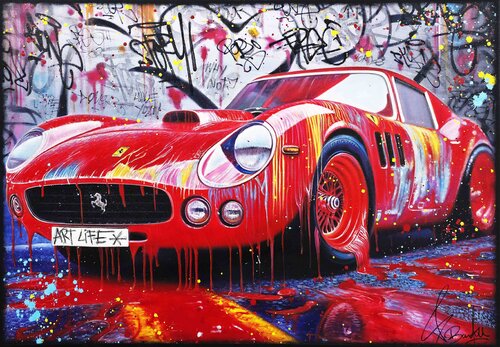 Ferrari 250 GTO by Vincent Bardou, Painting for Sale on Select