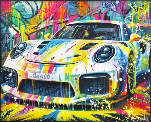 Porsche 911 GT3RS by Vincent Bardou, Painting for Sale on Select