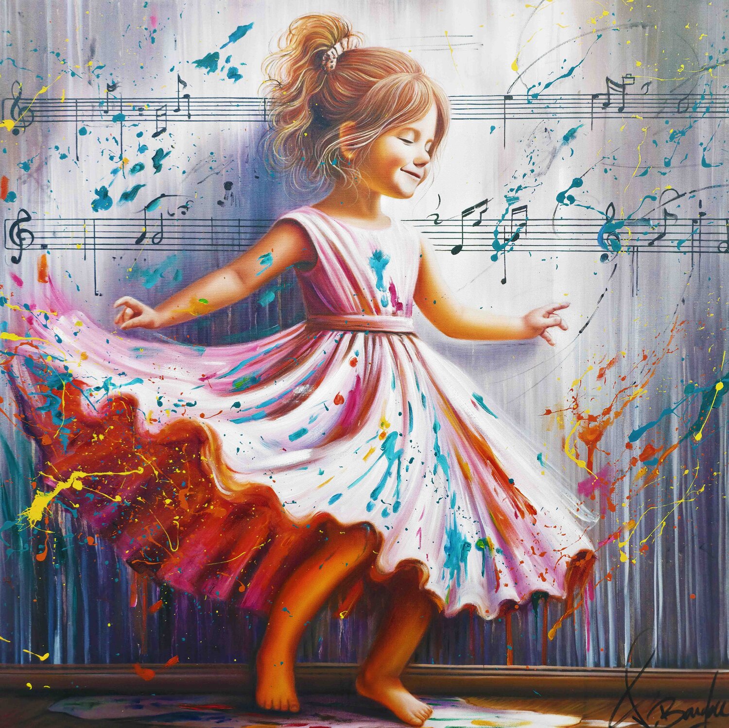 La Danseuse Vincent Bardou Original painting for sale