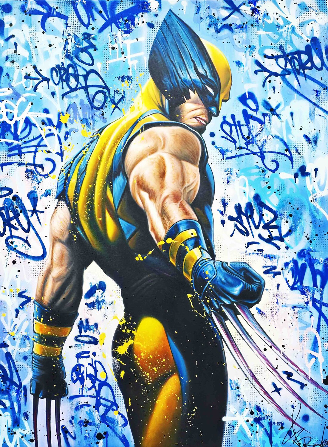 Wolverine Art Vincent Bardou Original painting for sale