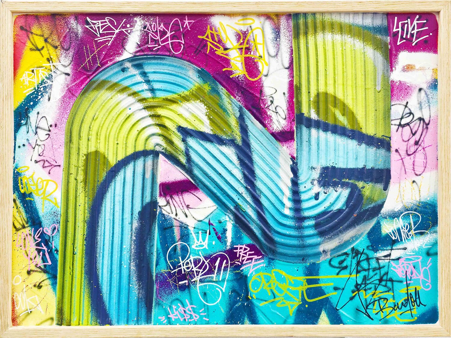 Street Line Vincent Bardou Original painting for sale