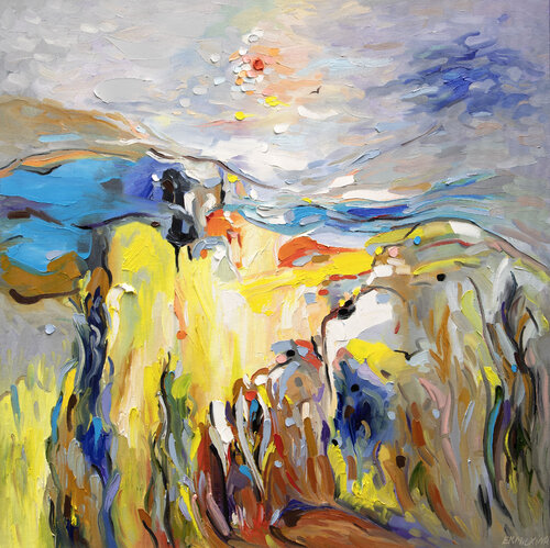 Seascape by Ekaterina Ermilkina, Painting for Sale on Select