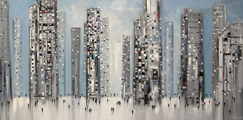 Streets Of Manhattan by Ekaterina Ermilkina, Painting for Sale on Select