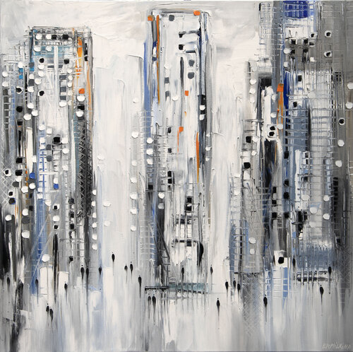 City Vibes by Ekaterina Ermilkina, Painting for Sale on Select