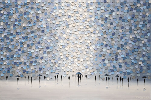 Rainy Avenue by Ekaterina Ermilkina, Painting for Sale on Select