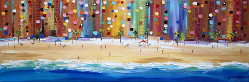 Beach by Ekaterina Ermilkina, Painting for Sale on Select