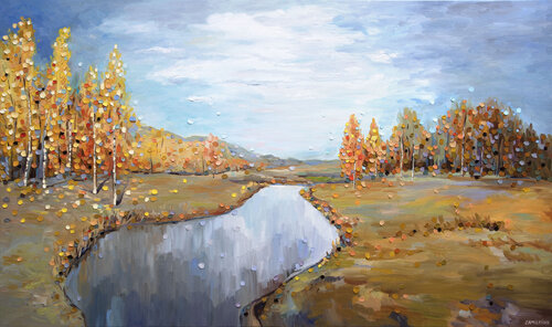 Autumn by Ekaterina Ermilkina, Painting for Sale on Select