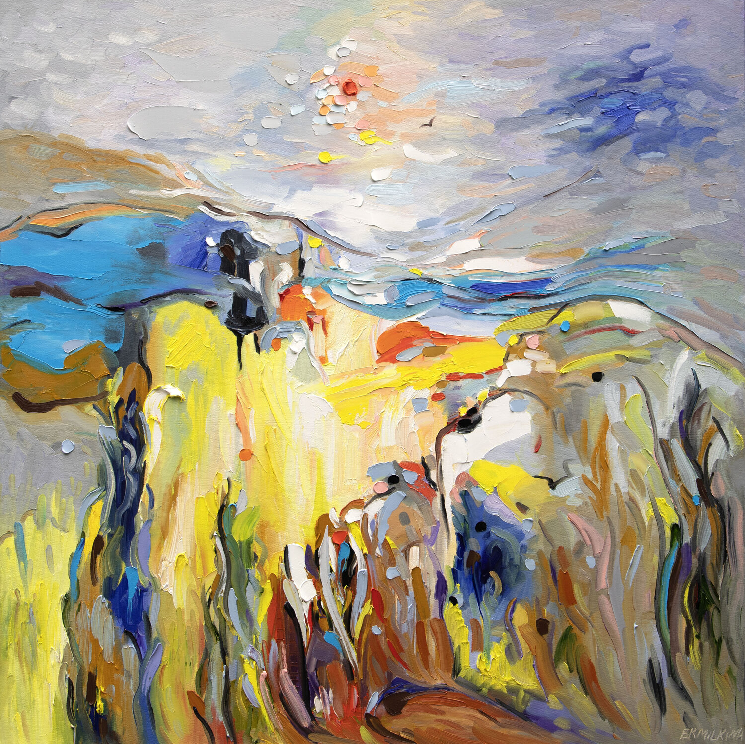 Seascape Ekaterina Ermilkina Original painting for sale