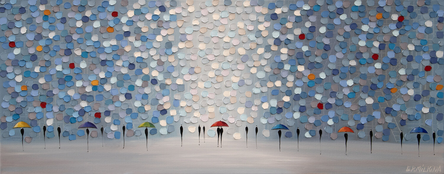 Raindrop Ballet Ekaterina Ermilkina Original painting for sale