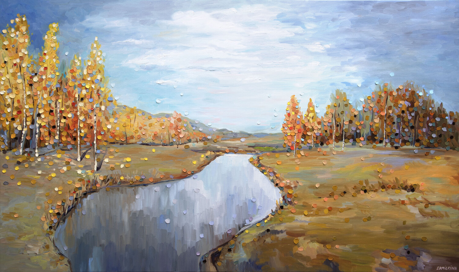 Autumn Ekaterina Ermilkina Original painting for sale