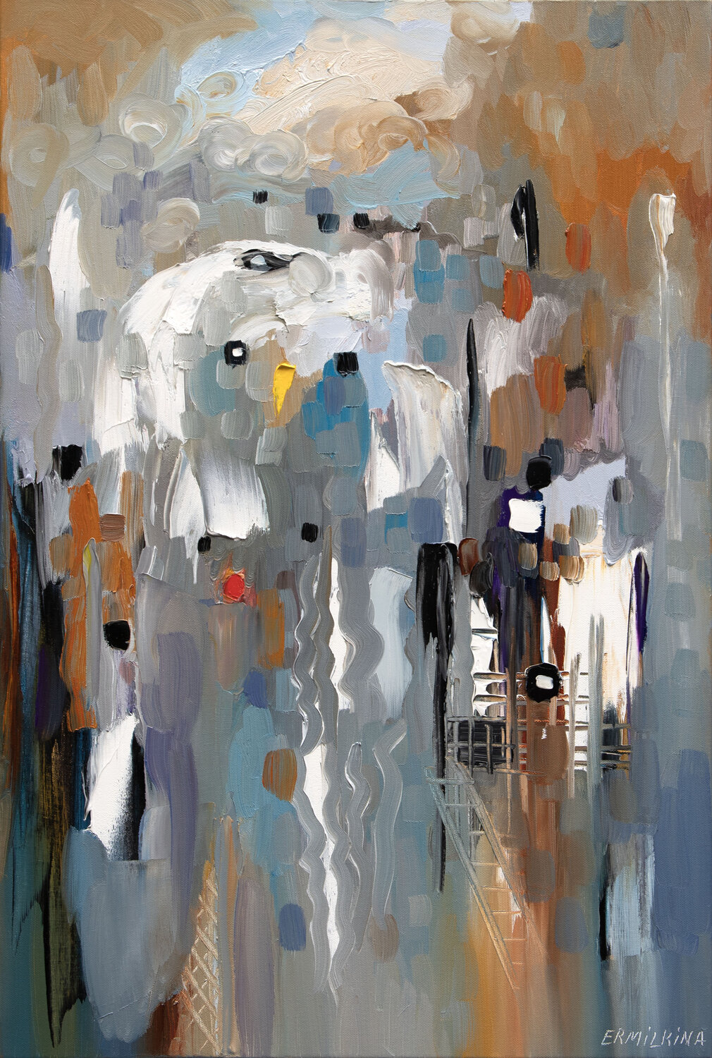 Time Passage Ekaterina Ermilkina Original painting for sale