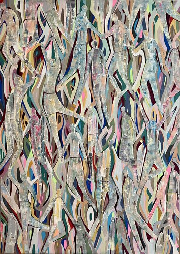 Bonded souls by Silvia Strobos, Painting for Sale on Select
