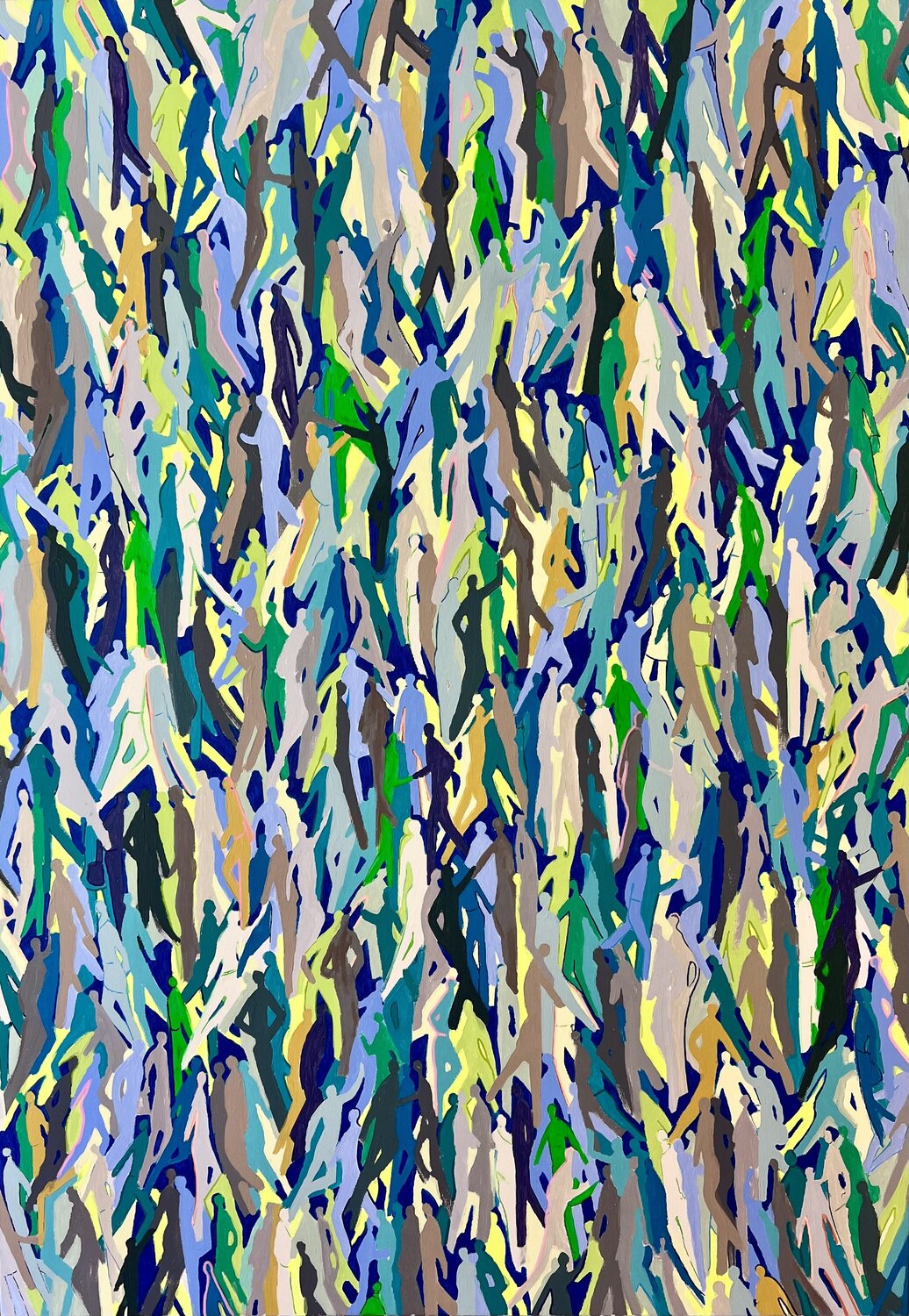 Hang around with friends Silvia Strobos Original painting for sale