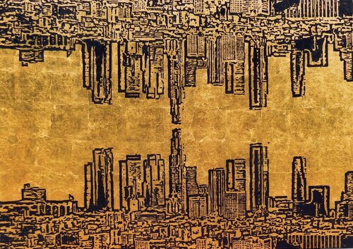 Los Angeles  25-100 140 by Rudi Art Peters, Painting for Sale on Select