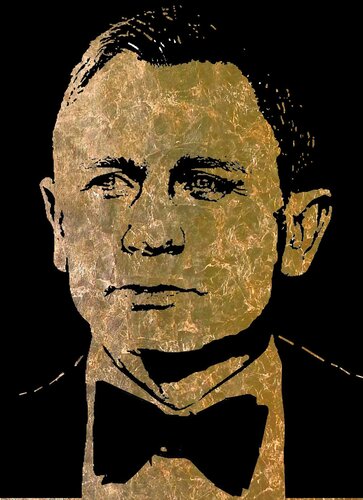 Daniel Craig 3  60 80 by Rudi Art Peters, Painting for Sale on Select