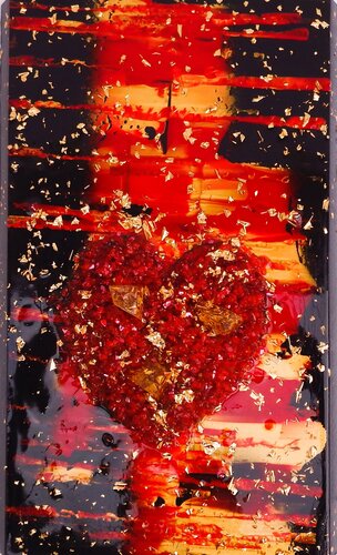 THE HEART FOR EVERY DAY  25-40-3 H by Rudi Art Peters, Painting for Sale on Select