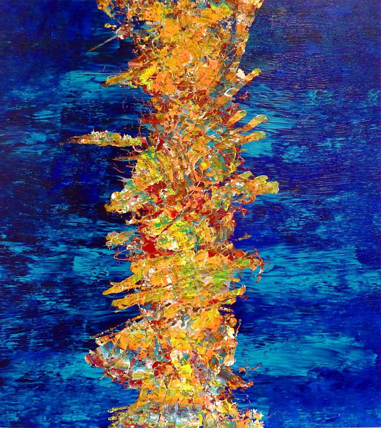 Korallenriff im  JARDINES DE LA REINA ... 02-10-12-25 Rudi Art Peters Original painting for sale