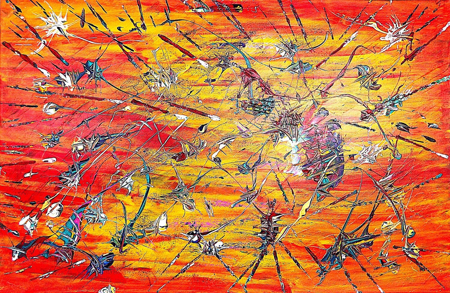 1. Tag an der Börse im April 2025 Rudi Art Peters Original painting for sale