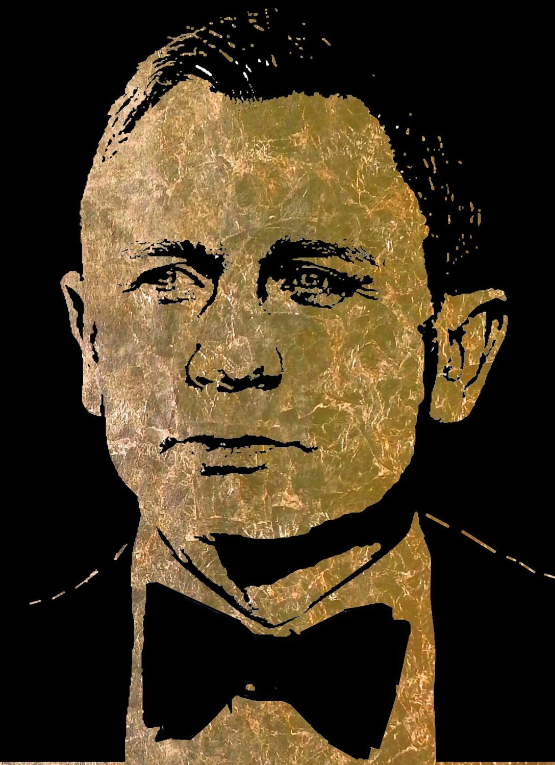 Daniel Craig 3  60 80 Rudi Art Peters Original painting for sale