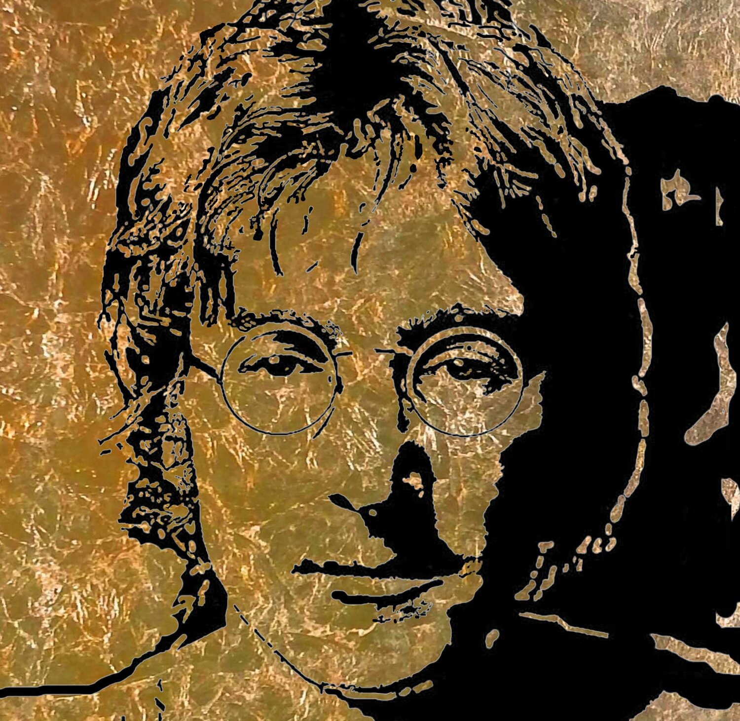 John Lennon...One of the Beatles 120 120 Rudi Art Peters Original painting for sale