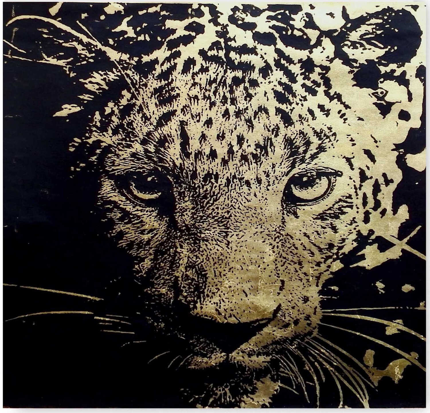 Leopard Olimbo 25 4 100 100 Rudi Art Peters Original painting for sale