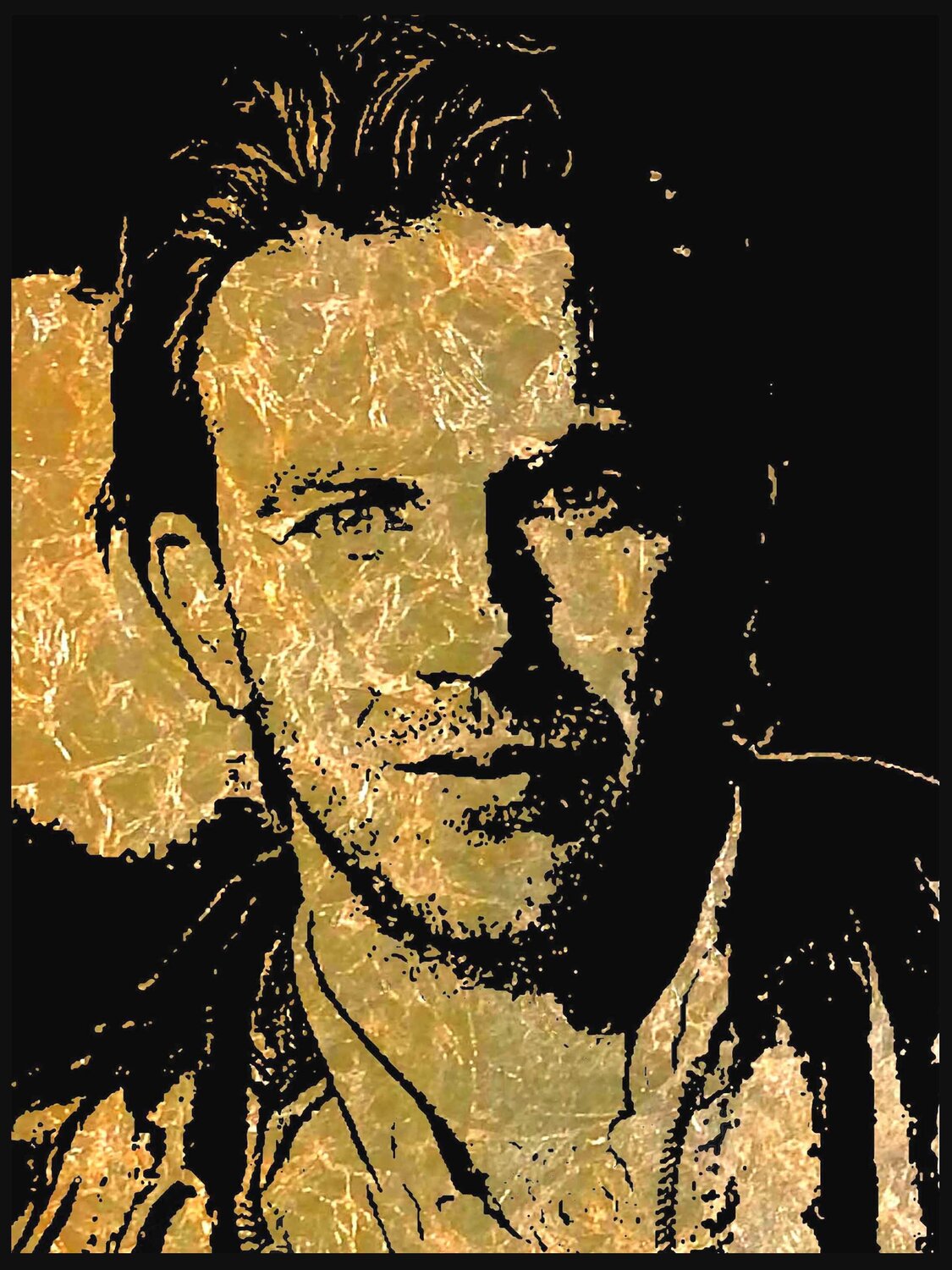 Kevin Costner 1  60  80 Rudi Art Peters Original painting for sale