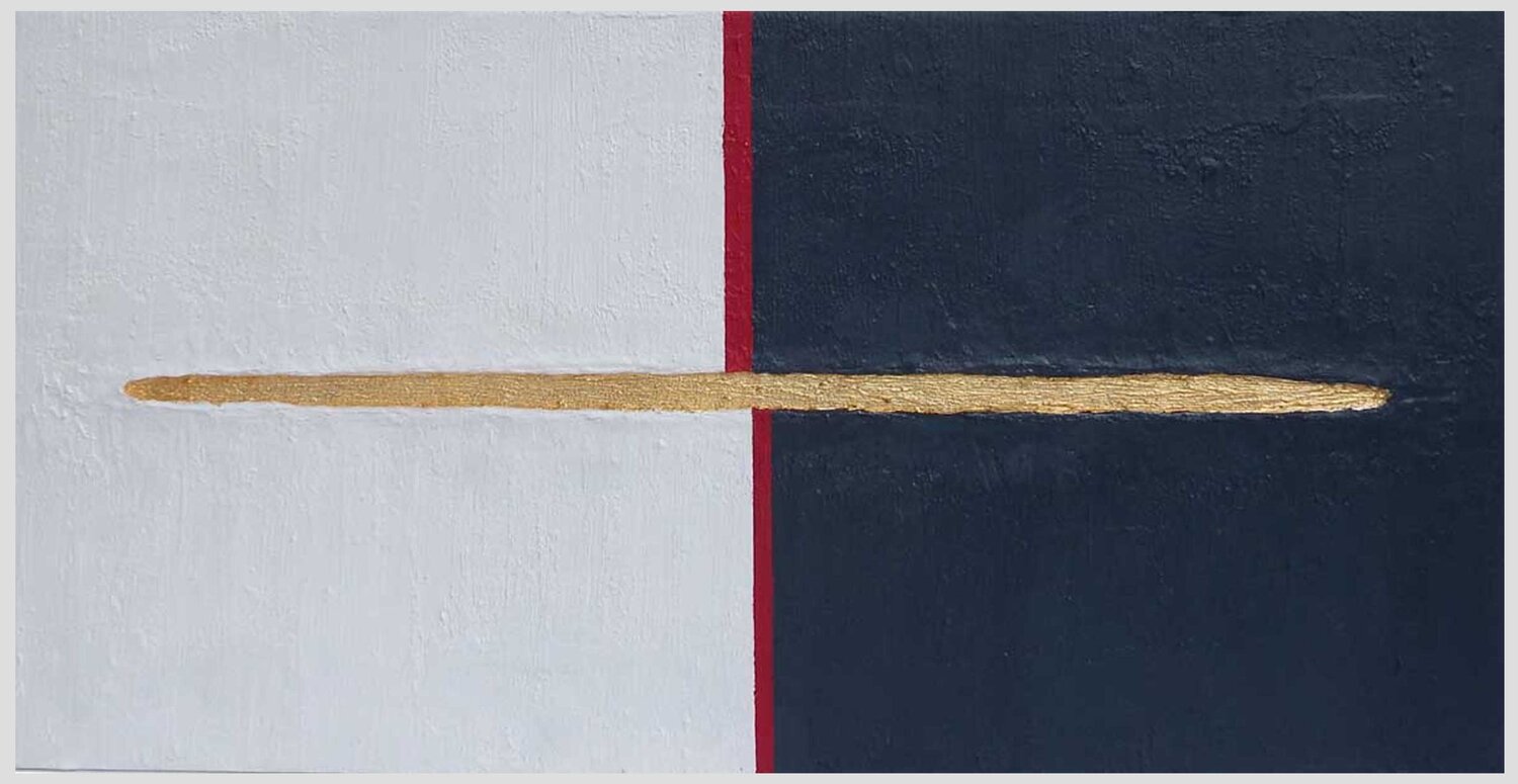 Goldmine 24 Karat Blattgold 6-12-25 Rudi Art Peters Original painting for sale