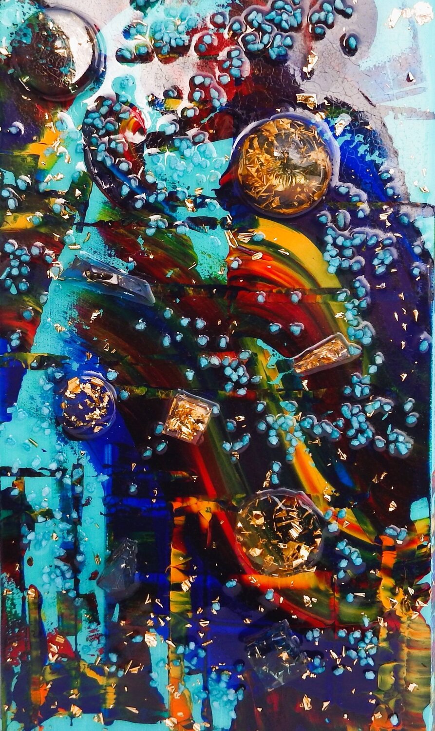 JARDINES DE LA REINA Riff 25 40 2 H Rudi Art Peters Original painting for sale