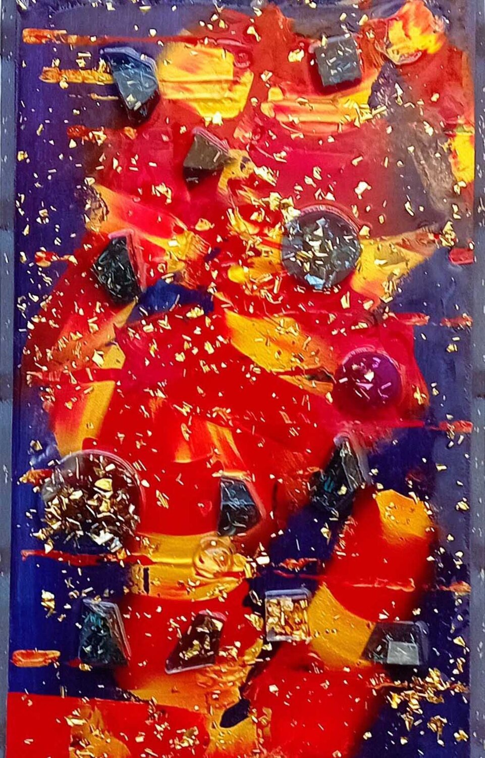 JARDINES DE LA REINA Riff 25 40 4 H Rudi Art Peters Original painting for sale