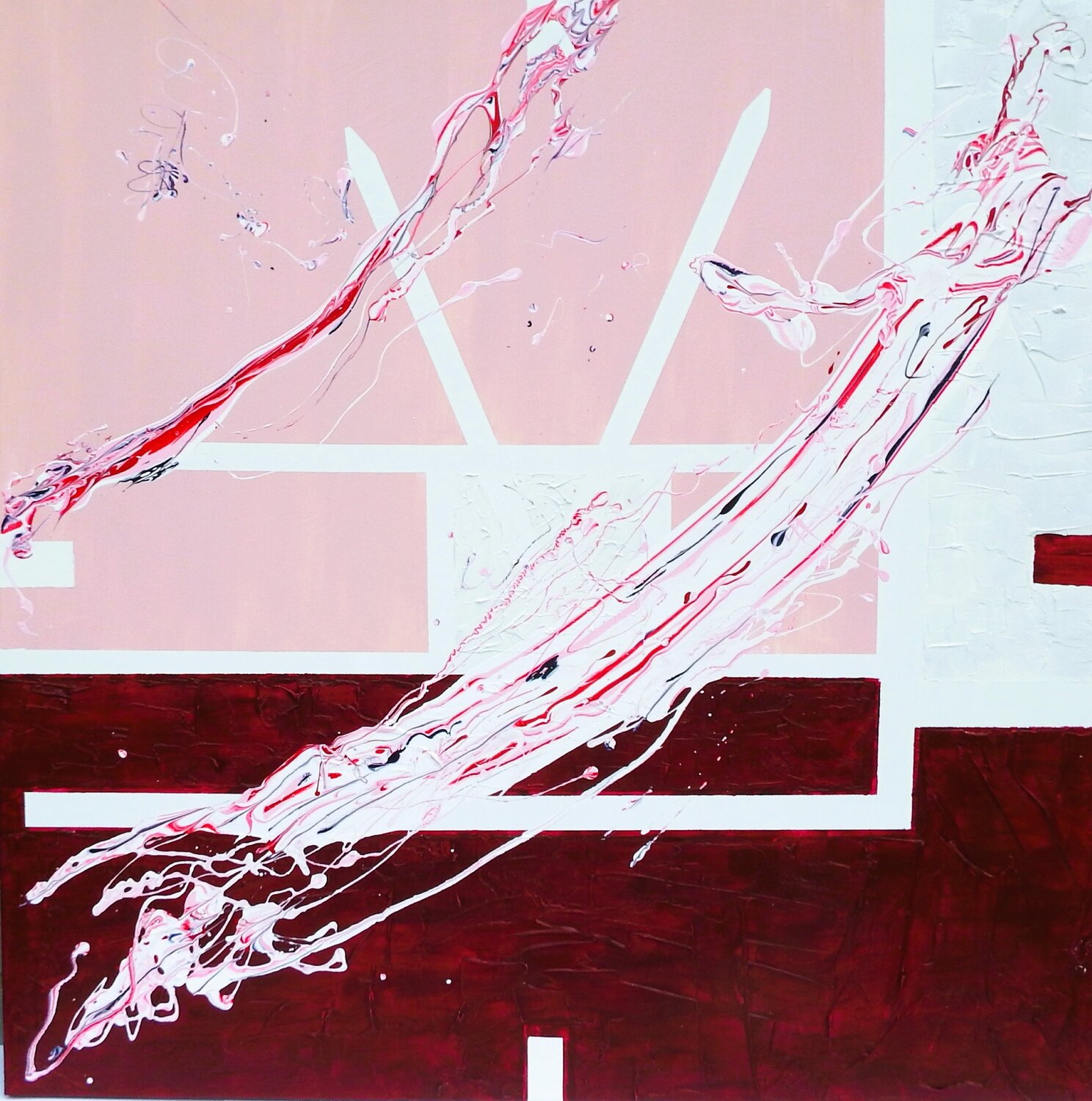 Die gebogene Zeit 120-6-26 Rudi Art Peters Original painting for sale