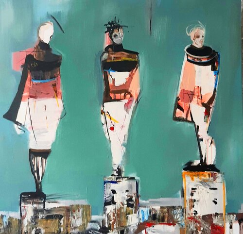 Los atlánticos,  tensión y distensión by Roberto Gutiérrez Currás, Painting for Sale on Select