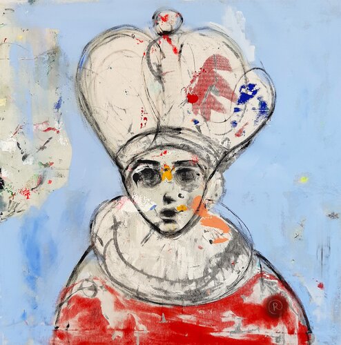 QUEEN by Roberto Gutiérrez Currás, Painting for Sale on Select