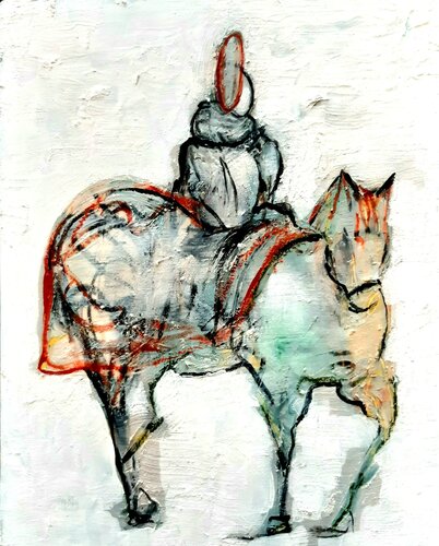 Conversación sobre el poder by Roberto Gutiérrez Currás, Painting for Sale on Select