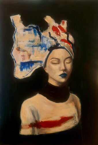 Tokio blues by Roberto Gutiérrez Currás, Painting for Sale on Select