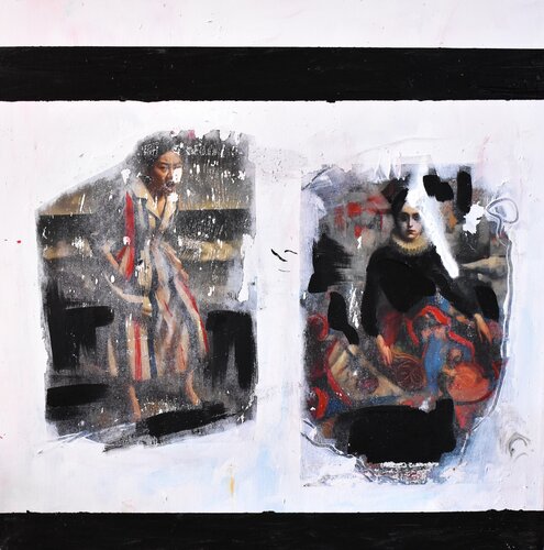 Memoria de salon by Roberto Gutiérrez Currás, Painting for Sale on Select