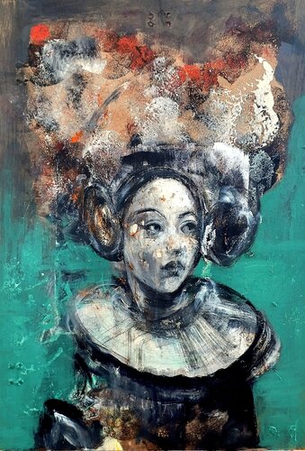 Memoria en el aire by Roberto Gutiérrez Currás, Painting for Sale on Select