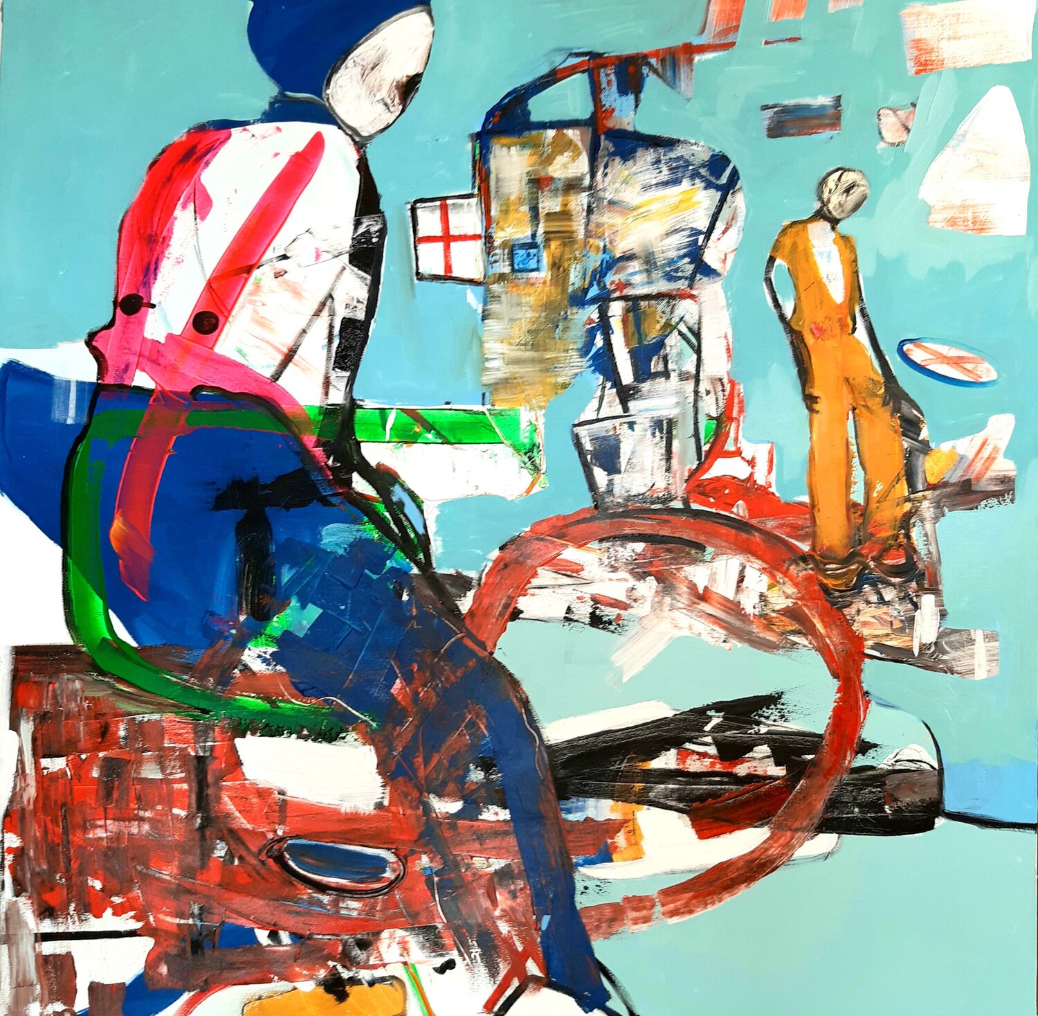 Antiheroe Roberto Gutiérrez Currás Original painting for sale