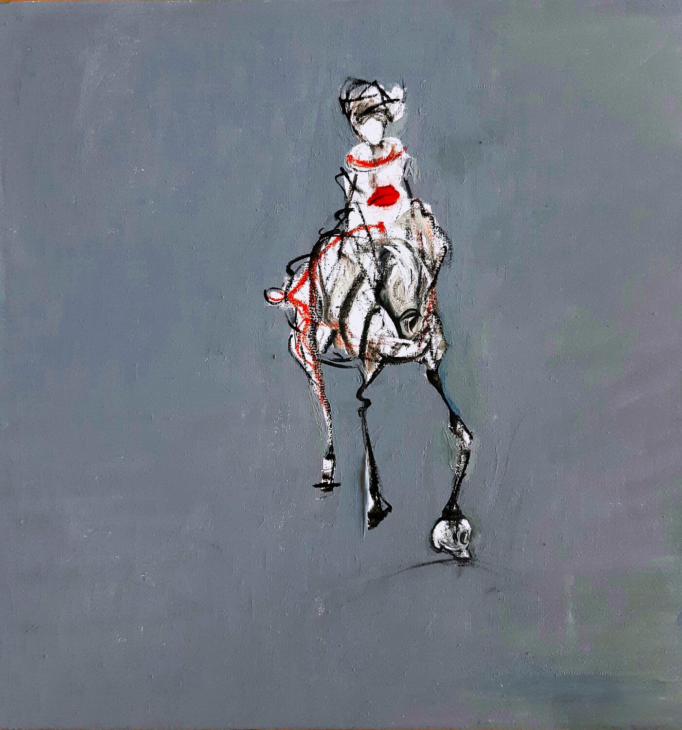 Dialogo con Jean Michel Roberto Gutiérrez Currás Original painting for sale