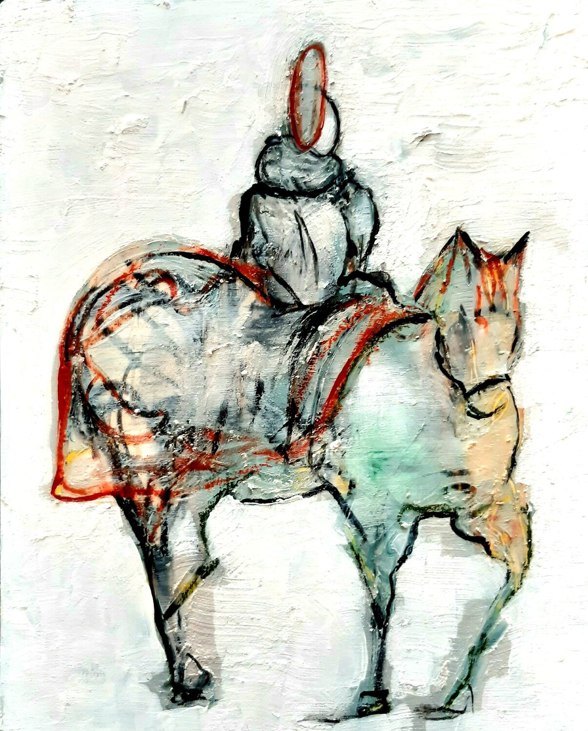 Conversación sobre el poder Roberto Gutiérrez Currás Original painting for sale