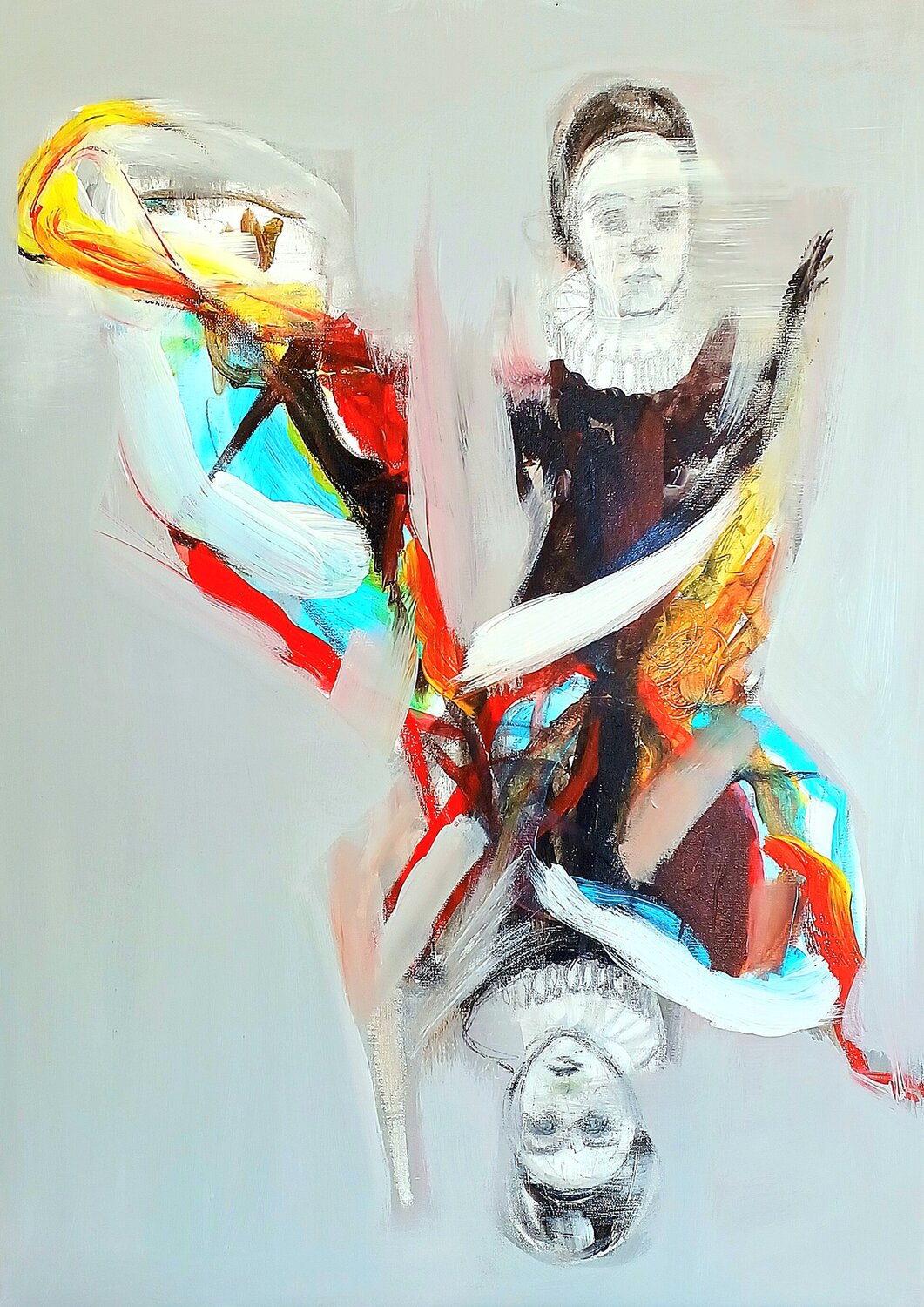 Desplazamiento Roberto Gutiérrez Currás Original painting for sale