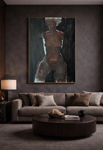 Night by Petro Hrytsiuk, Painting for Sale on Select