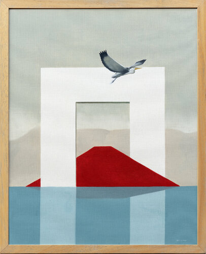L'isola della simbiosi by Cesare Reggiani, Painting for Sale on Select