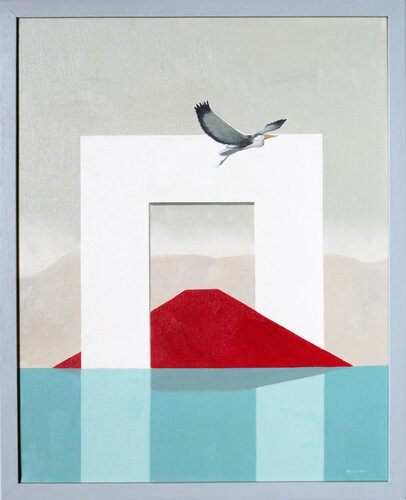 L'isola della simbiosi by Cesare Reggiani, Painting for Sale on Select