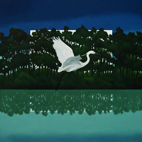 Canzone della sera by Cesare Reggiani, Painting for Sale on Select