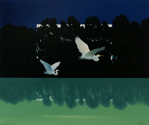Passaggio notturno by Cesare Reggiani, Painting for Sale on Select