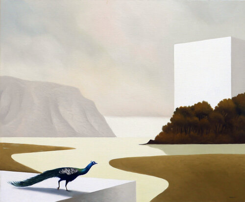 Paesaggio del dialogo by Cesare Reggiani, Painting for Sale on Select